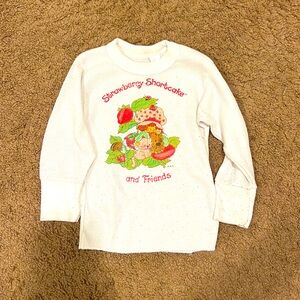 Vintage Strawberry Shortcake Thermal Size 2T/3T EUC